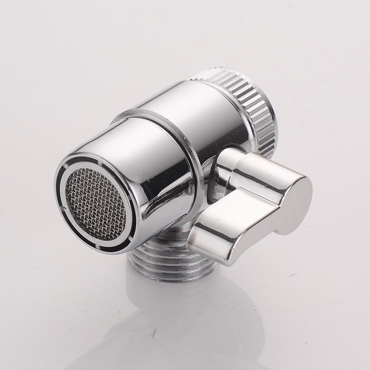 Alloy 4-point Single Cut Valve Diversion Switch, 4-point Water Divider, Conversion Faucet, Water Inlet Accessories