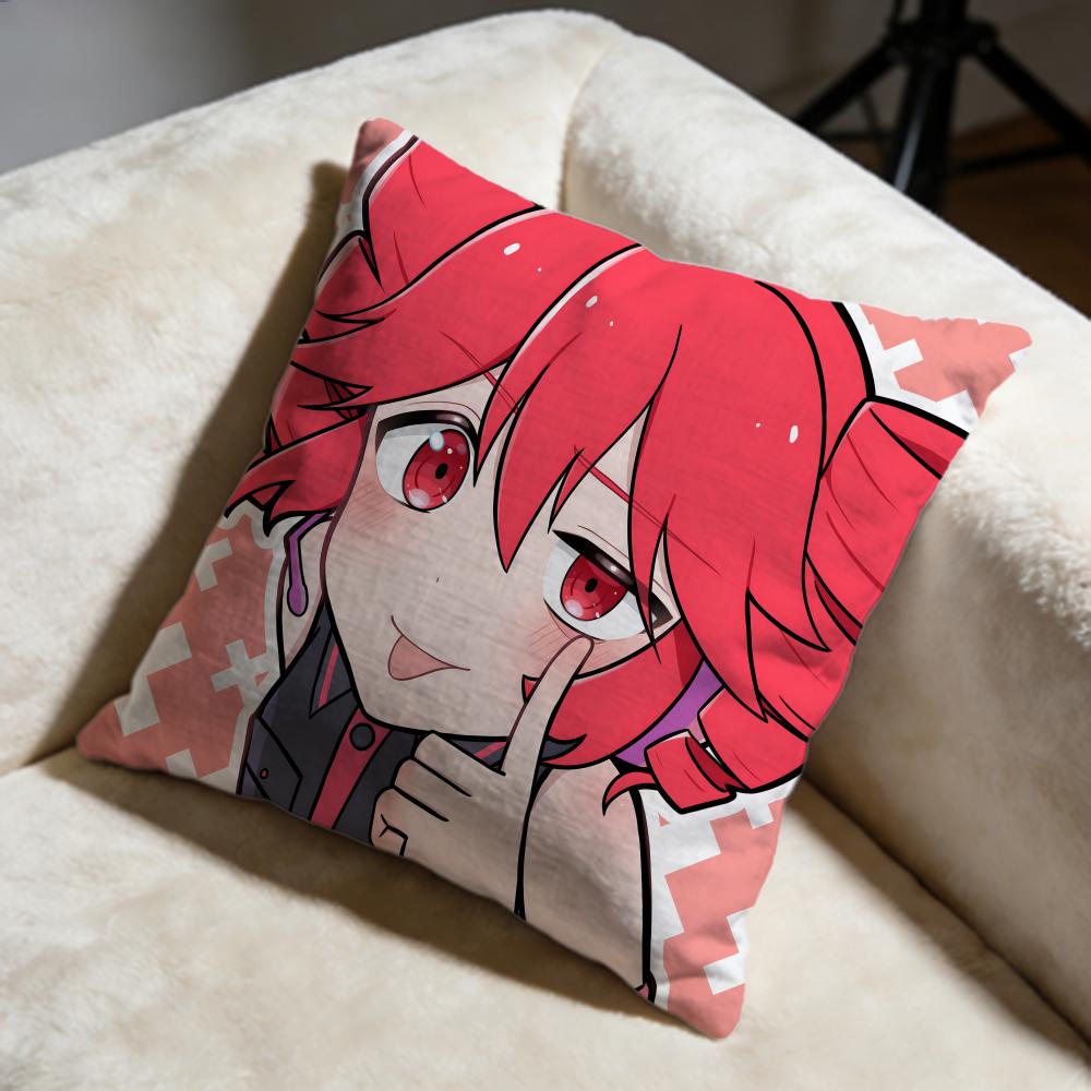 Fashion KKasane Teto iou Cushion Cover Soft Decorative Pillow Case Suitable for Bedroom Sofa Car Travel Use