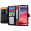For Motorola Moto G75 5G Case RFID Blocking Zipper Pocket Leather Wallet Phone Cover