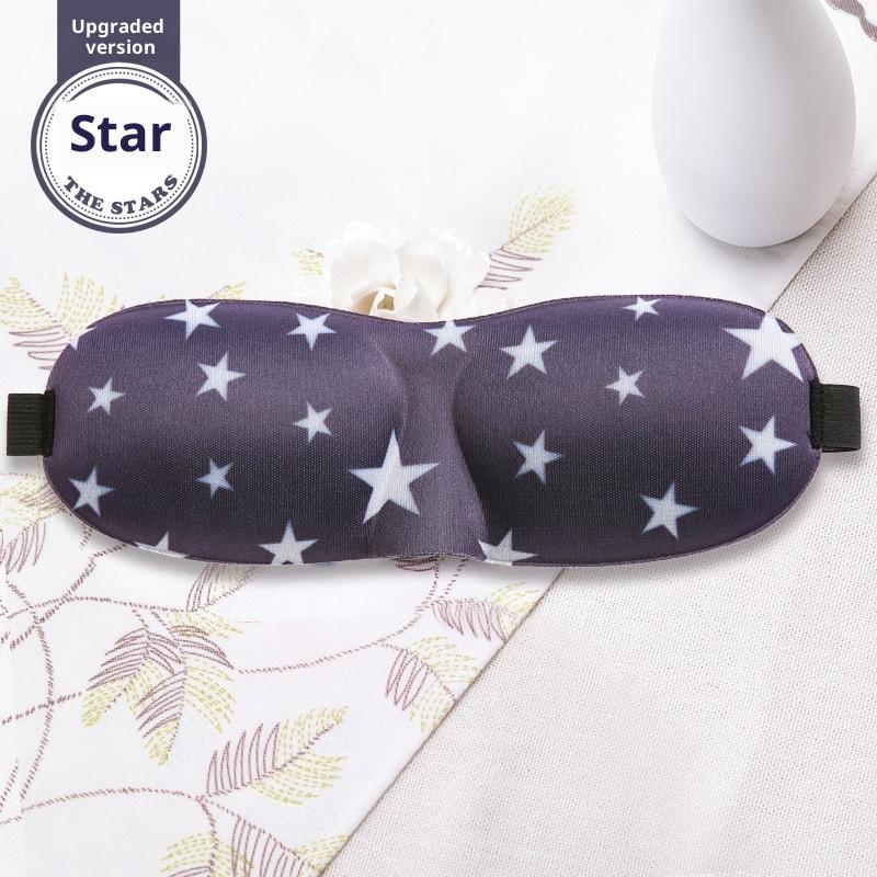 Custom Logo Comfortable Breathable 3D Contoured Foam Eyemask 100% Blackout Eye Mask for Sleeping with Adjustable Strap