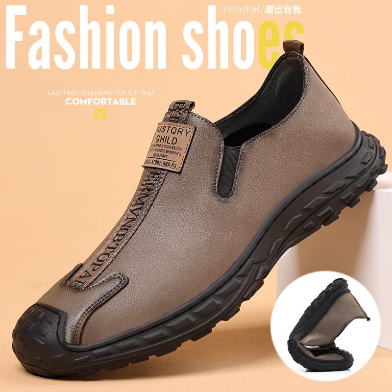 Fashion Spring Autumn New Designer Loafers for Men Fashion Business Casual Cow Leather Men's Shoes New Designer Solid Color Shoes Male