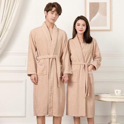 Unisex Baumwollbademantel: Saugfähiges Handtuchmaterial für Zuhause, Hotel, Spa & Sauna