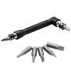 L-Shaped Double Head Screwdriver Utility Mini Socket Wrench 1/4" 6.35mm Screwdriver Bits Key Tool And Screwdriver Bit Drill Set