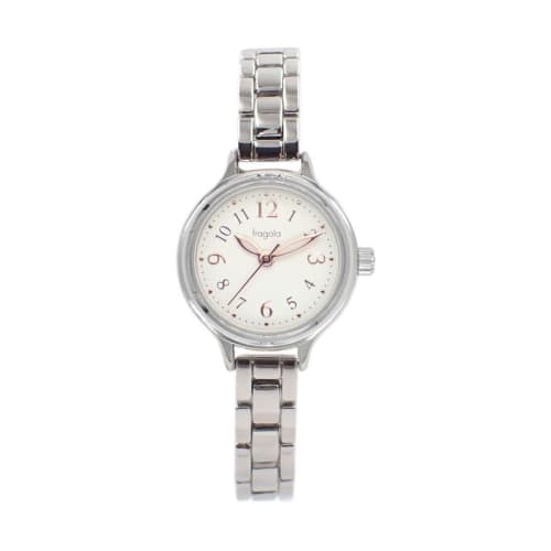Fragola Round Small Metal Watch N00622S-2 SV Women's Silver