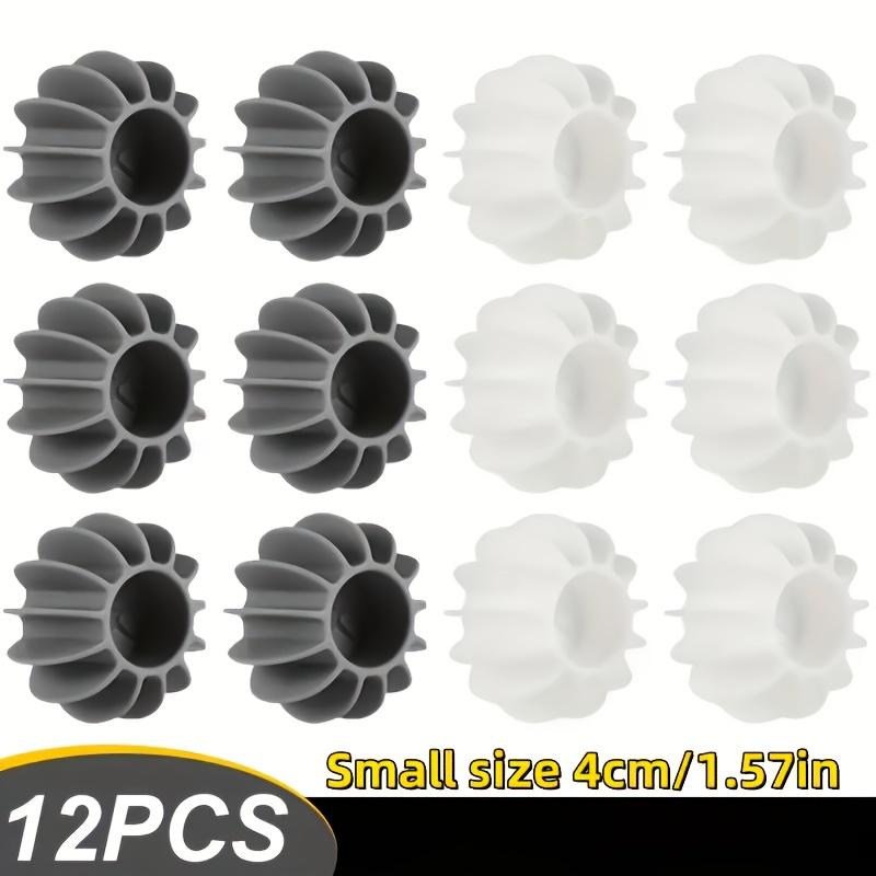 12pcs Laundry Balls, Powerful Stain Removal and Anti Entanglement Drum Washing Machine Special Knot Tying Tool, Silicone Cleaning and Care Balls