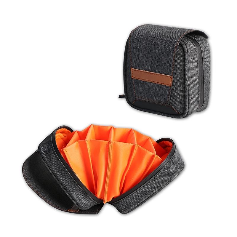 

Compact 6-Slot Camera Filter Storage Pouch Feature Water Resistant Design Professional Photography Gear Organiser 1