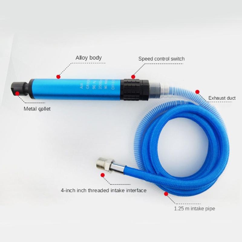 Micro Die Grinder Set Air Grinding Pen Pneumatic Sander for Cleaning Dies Rotors