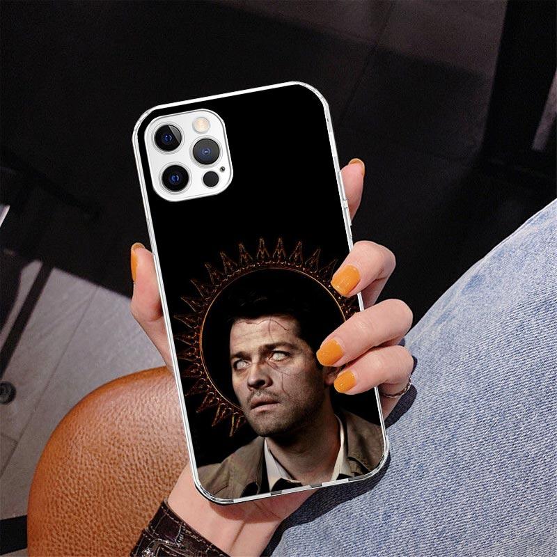Angel Castiel Supernatural Phone Case For iPhone 17 Air 16 Pro Max 16E 15 + 14 Plus 11 12 13 Mini 7 8 SE Gift Print Cover Fundas