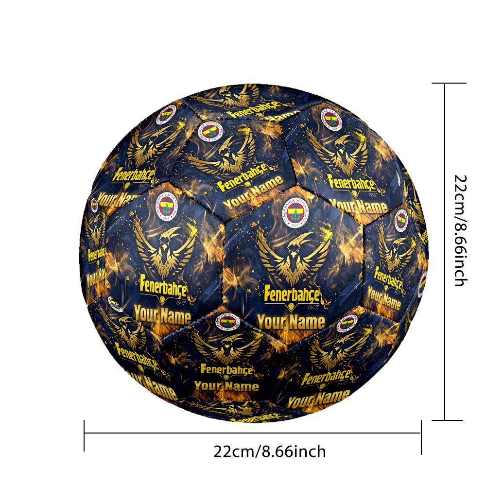 Personalized Size 5 Football Fenerbahçe FC Pattern Outdoor Game Sports Ball Gift
