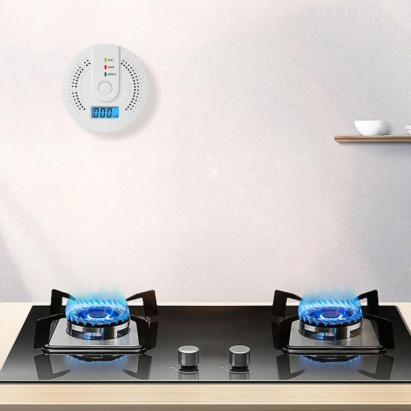 Independent CO Alarm Sensor Carbon Monoxide Alarm Detector High Sensitive Warning LED Display CO Alarm Battery Powered