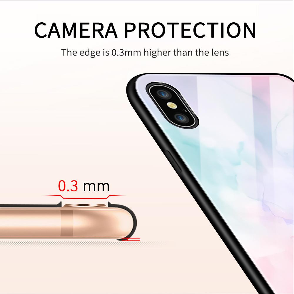Pouzdro na telefon z tvrzeného skla pro Huawei P30Lite Honor 90Lite 9X X6A X9B Infinix Hot40 Note30 Tecno Spark20 Moto G15 G22 Měkký okraj Nárazuvzdorný Hladký kryt