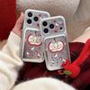 Cartoon Apple Cat Case for iPhone 14/14 Pro Max & 15/16 Pro