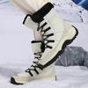 New snow boots winter warm medium boots piled thickened cotton shoes large size shoes
