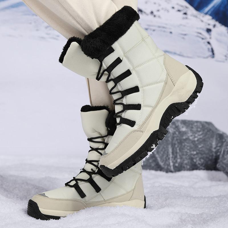 New snow boots winter warm medium boots piled thickened cotton shoes large size shoes