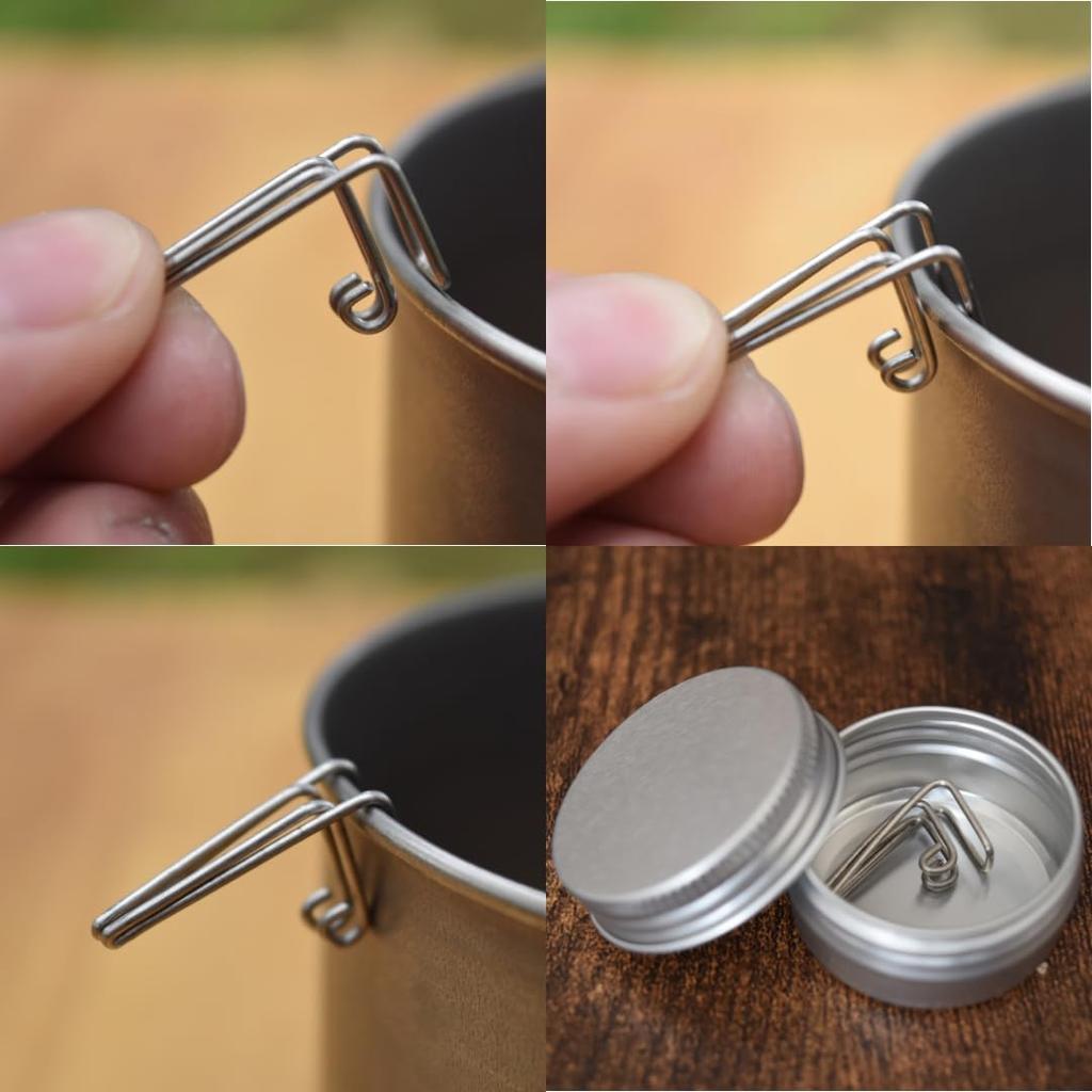 KALUGII Drip Clip 2nd-T Titanium with Aluminum Case (Over 10,000 units sold) - Coffee Drip Spout, Skitter, Kettle, Titanium Mug