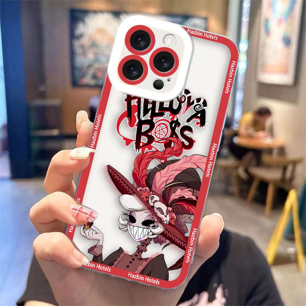 Cartoon H-Hazbin H-Hotels Clear Phone Case For Samsung A03S A03 A04 A05 A05S A06 A7 A12 A13 A14 A15 A16 NOTE 10 20 ULTRA Case