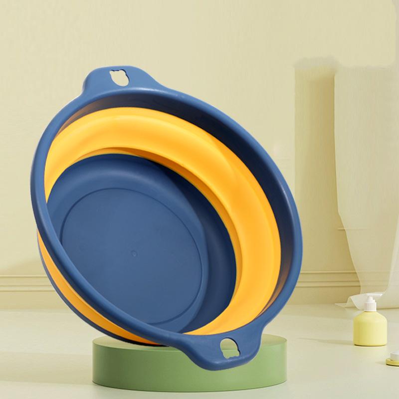 Portable Folding Washbasin: Large Plastic Basin for Students, Children, Dorms & Laundry