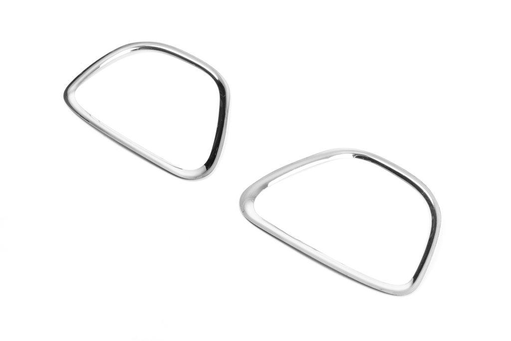 Covers for Fog Lights (2 Pcs, Stainless Steel) for Renault Duster 2008-2017