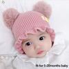 Knitted Beanie Cap Cute Pullover Hat Fashion Warm Hat  for Baby