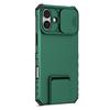 For iPhone 16 Case Camera Slider PC + TPU Phone Cover with Kickstand