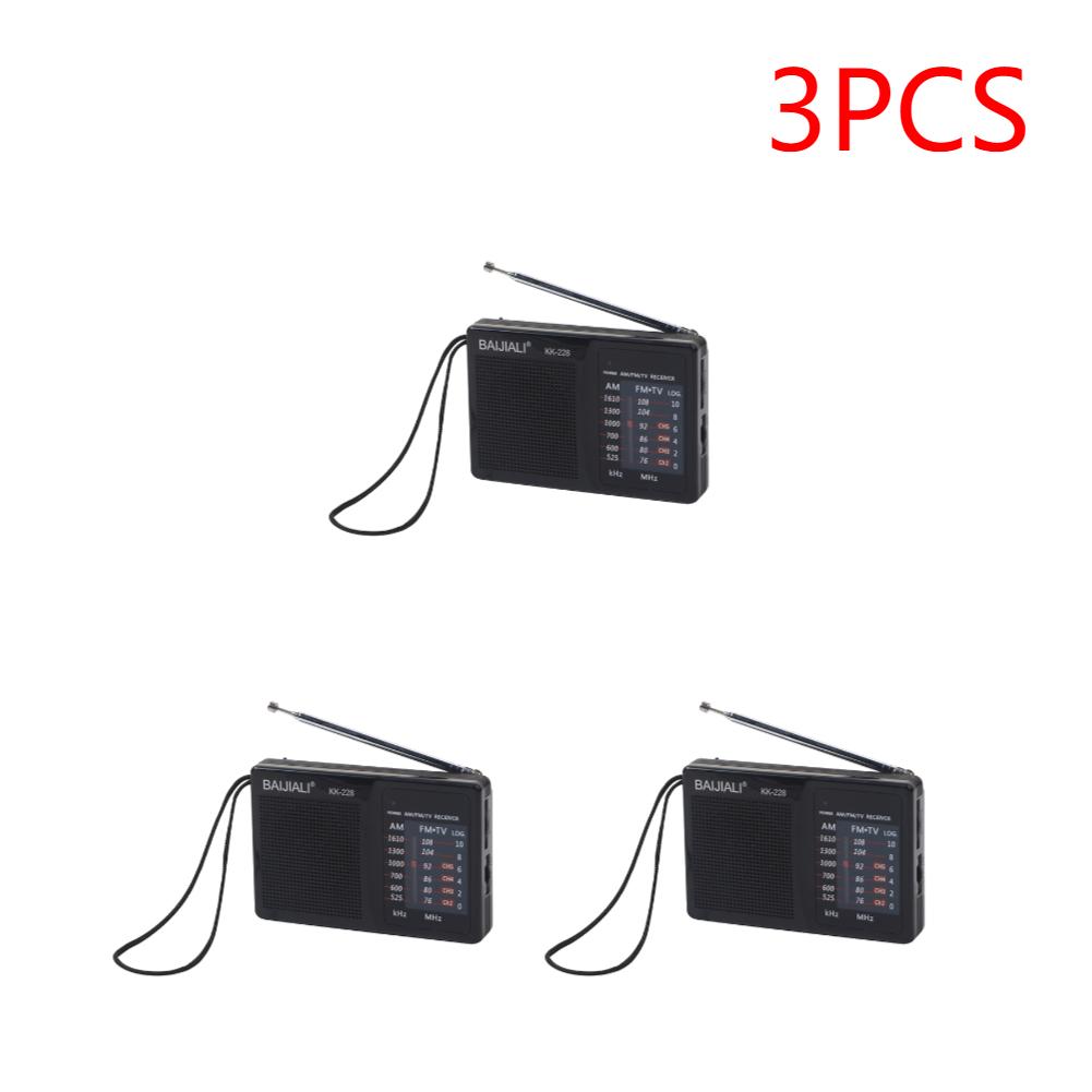 Telescopic Antenna Radio AM FM Battery Operated Portable Radio Reception Long Lasting For Emergency Running Walking Home Radio