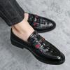 Leather Shoes Autumn Dress Casual Soft Sole Inner Height Increase Hair Stylist British Pointed Head Winter Velvet
