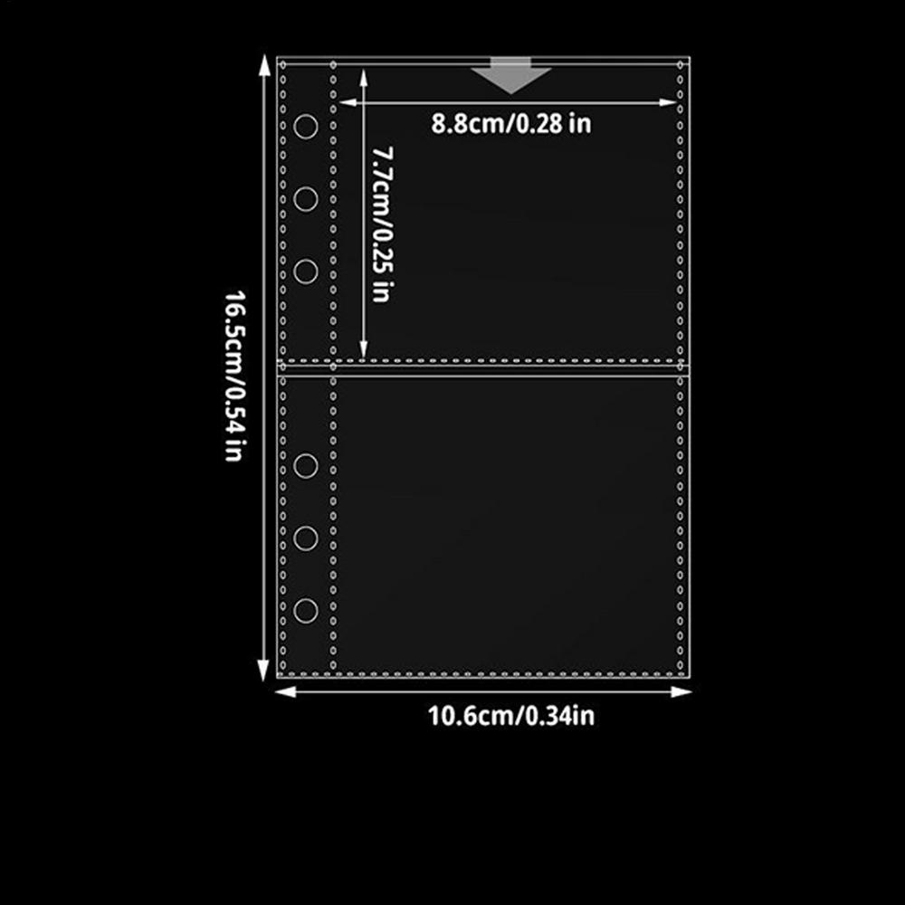 

A6 Binder Inserts 10 Pieces 6-Ring Planner Refill Pages For Card Refillable Protectors For Pictures Postcards Journal