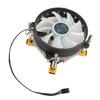 CPU Cooler Heatsink High Speed Silent 3 Wire Aluminum Desktop Computer Air Cooling Fan Down