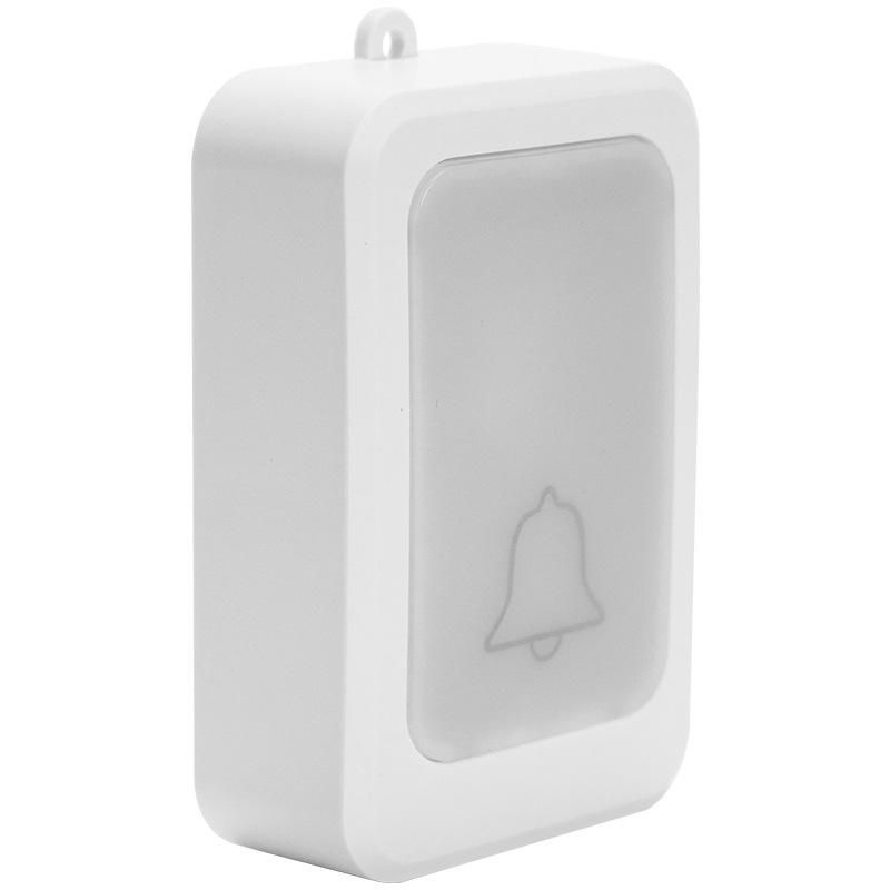 Беспроводной дверной звонок: 12 световых сигналов, Сильный световой сигнал, Высокая громкость, Идеально для пожилых/глухонемых, Кнопка вызова персонала, Бесшумный режим.