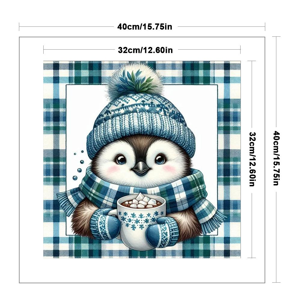 Full Embroidery Eco-cotton Thread 11CT Printed Cartoon Cross Stitch Kit Art