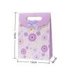 StoBag Floral Print Ribbon Gift Wrapping Bags Paper Candy Bags with Handles Birthday Wedding Favors Packaging Bags for Sweets
