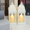 Christmas Tree Decorative Wind Lamp with Handle Watertight Illumination Santa Garden House Print Xmas Style Candelabra Light Home Decor Party