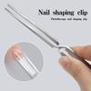Professional Steel Nail Art Shaping Tweezers Clamp Nail Clip For Precise Manicure Control Comfortable Ergonomic Grip
