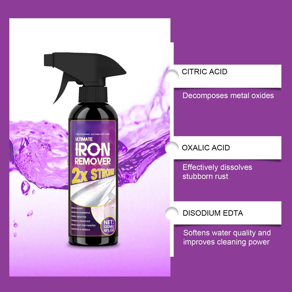 Effektive Rostentferner-Sprays für Autos mit Schnelltrocknungstechnologie, 120 ml Fassungsvermögen, Ideal für Motorradfelgen & Auspuffrohre
