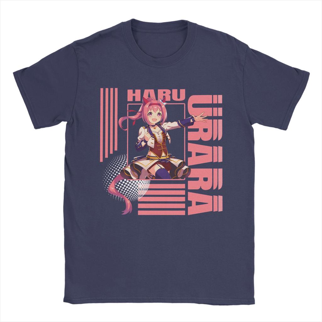 Haru urara 4 Unisexs T Shirts  Hipster Tee Shirt Short Sleeve O Neck TShirts Cotton Plus Size Clothing