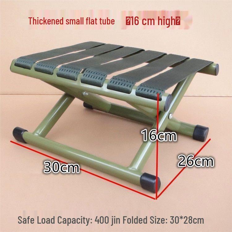 Compact Outdoor Folding Chair with Backrest - Portable for Fishing, Travel, and Street Stalls