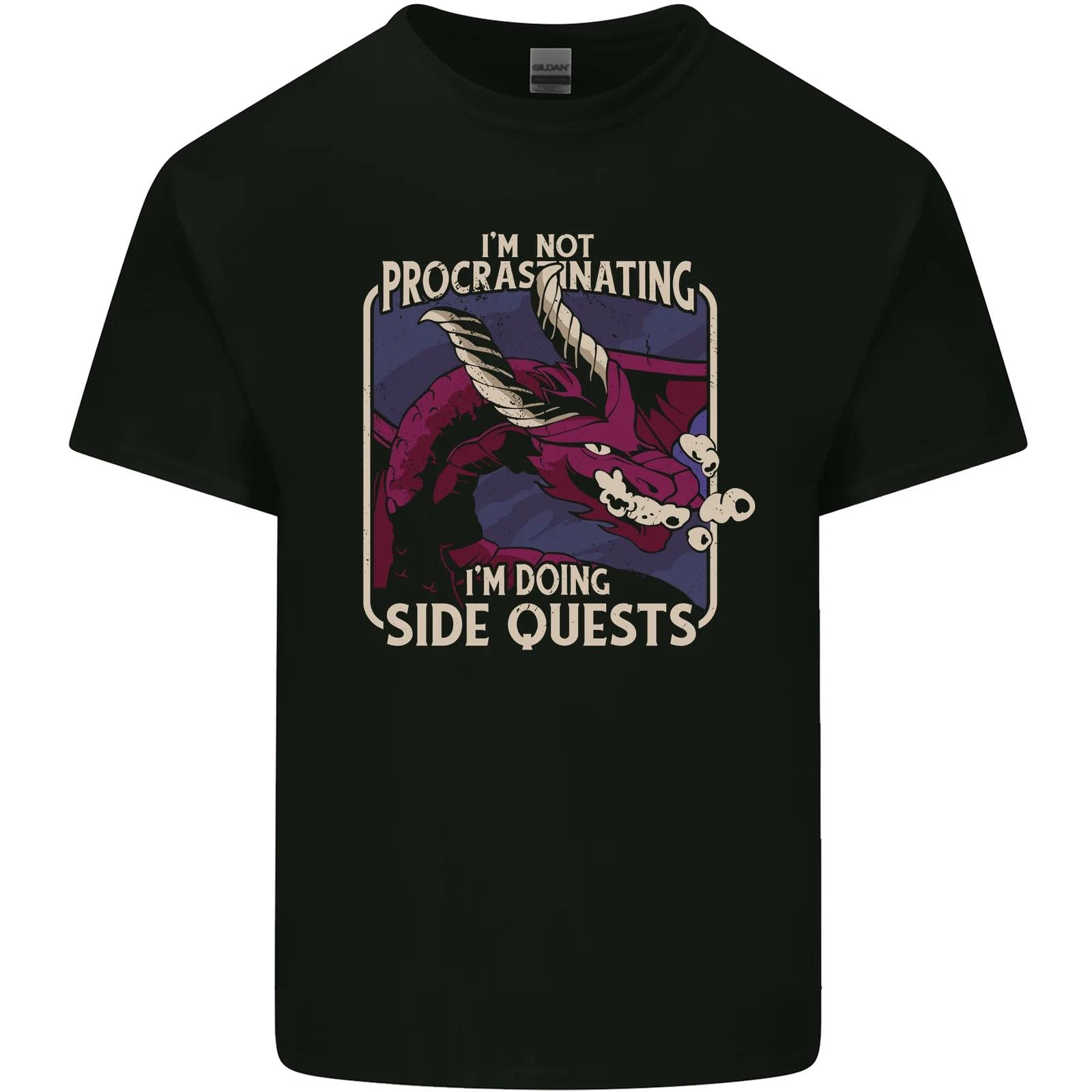Funny Role Playing Games RPG Side Quests Kids T-Shirt Childrens S