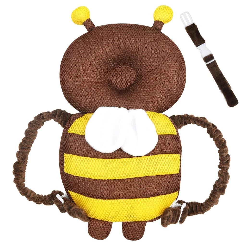 Strap Baby Fall Super Prevents Bee Mesh Baby Baby Head Size [Revised Version] Backpack, Prevention, Cute, Anti-Fall Backpack, Bumps, Backpack,