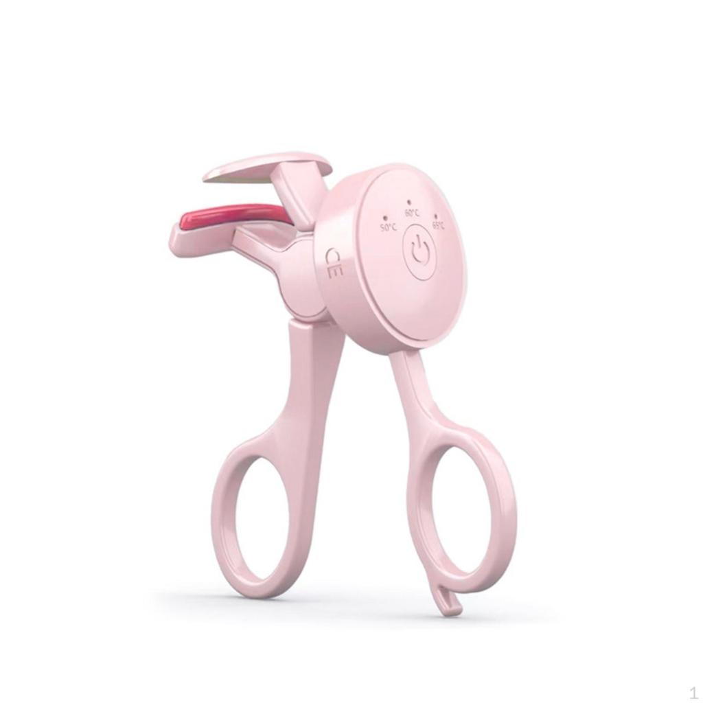 Heated Eyelash Curler USB Charging Electric Lash Cosmetics Tool Portable
