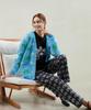 YUJEEOT Phalaenopsis Logo Cardigan - Sky Blue, Pink