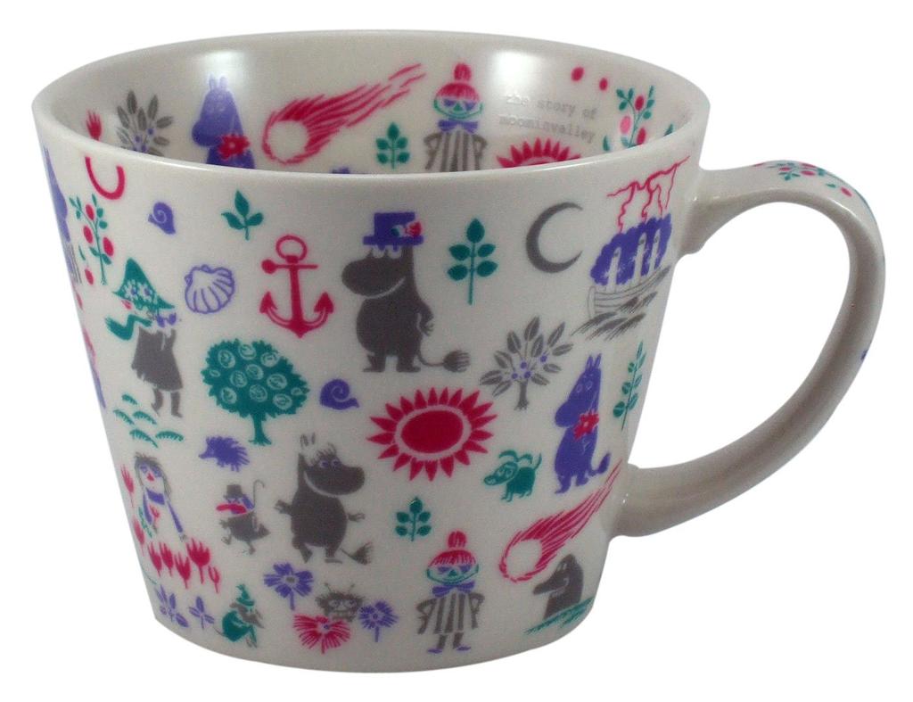 Yamaka Shoten MOOMIN Newborn Soup Mug Microwave Moomin Nordic Day Wedding Made in Stencil, Safe, Merchandise, Style, Mother's Gift, Tableware, Gift,