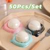 50pcs Dust-proof Moon Cake Packaging Tray Square Baking Packaging Box  Chocolate