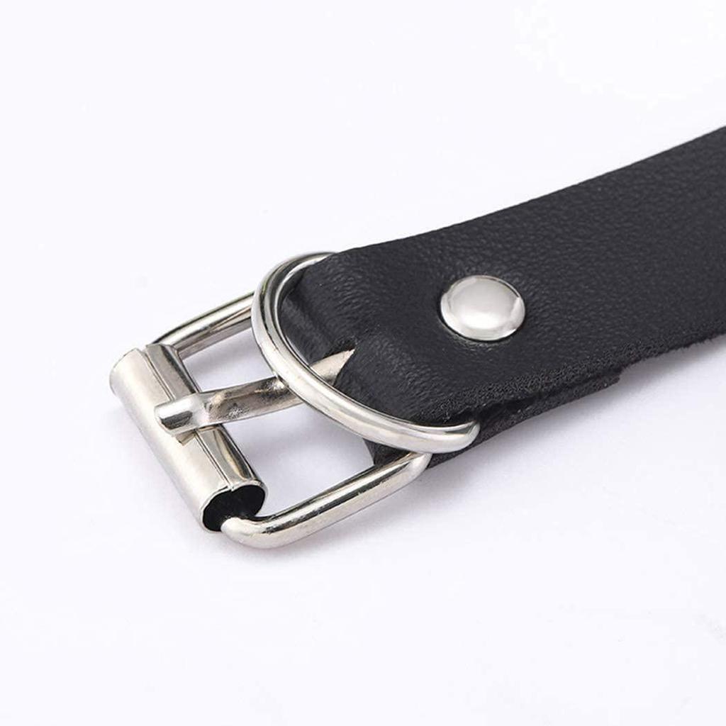 Punk Black Waist Chain Belt Leather Layered Belly Body Chain Jewelry Accessories for Women and Girls