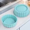 Charlotte Kakform Non-stick Silikon Rund Kakform för Ostkaka Chokladkaka Regnbågskakor Tarteletter Pajer Bröd Mousse Lätt att Rengöra Hållbar Bakeware