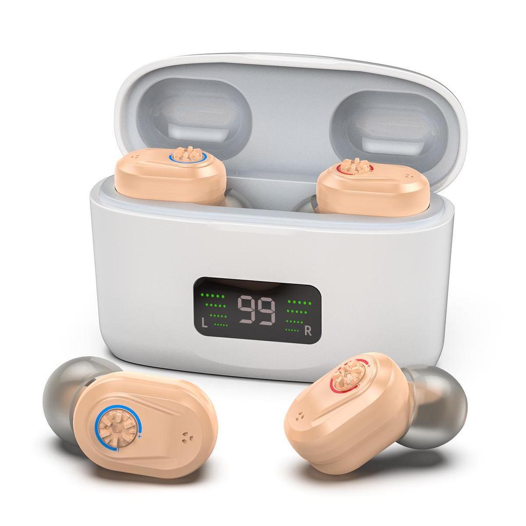Digital Display TWS Charging Case Hearing Aid for Seniors - In-ear Sound Amplifier