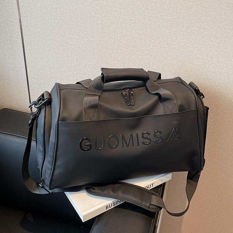 

2025 Спортивная фитнес-сумка большой вместимости - Сумка для путешествий с сухим/влажным отделением для женщин и мужчин 45cm x 23cm x 10cm чёрный