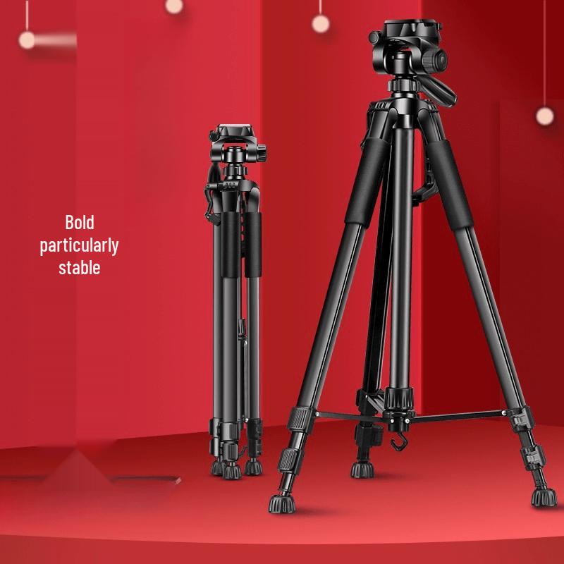 1.7m Portable Camera Tripod with Remote and Storage Bag