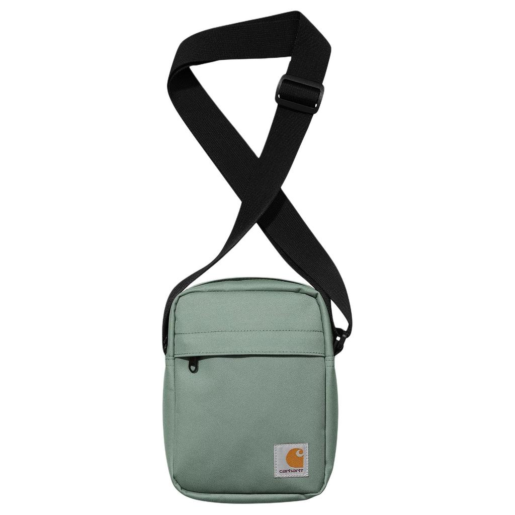 New Carhartt WIP Jake Polyester Crossbody Bag, Shoulder Bag Unisex Silver Pine Green I031582-2M2