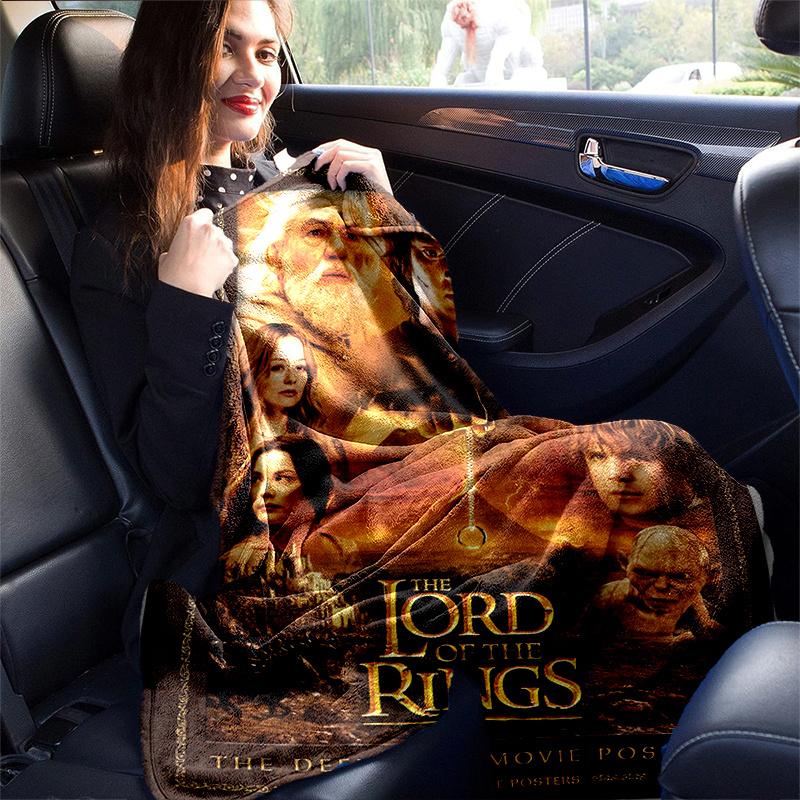 Herr der Ringe: Epische Fantasy-Abenteuer Poster Sammlung Druckdecke, Weiche Decke für Sofa Büro Bett Und Reisen Tochter Geburtstag