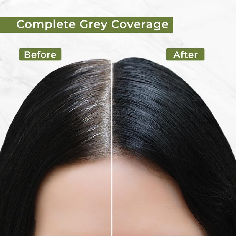 INDUS VALLEY Damage Free Natural Gel Hair Colour for Women | Ammonia & PPD Free Organic Hair Colour with 100% Grey Coverage, Long Lasting Hair Colo